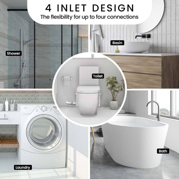 Other Building Materials Protege Macerator Pump 800W Commercial 4 Inlet For P Trap Toilet Upflush Heavy Duty