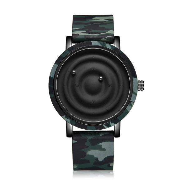 Fashion Silicone Watch Unisex Innovative Creative Trendy Floating Ball Watches