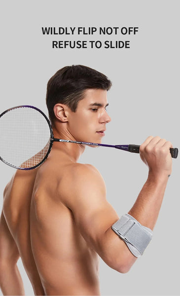 Sports Elbow Protection Tennis Badminton Breathable Pressurized Adjustable Open Strap Protective Pads & Armour