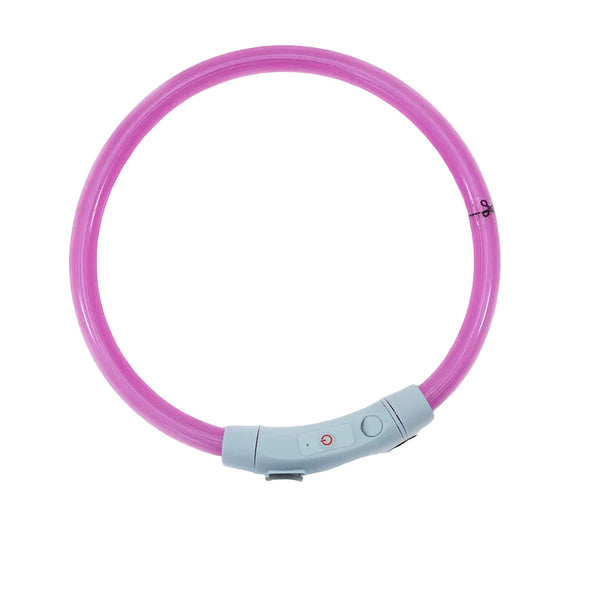 3 Mode Led Dog Collar Usb Rechargeable Detachable & Glowing Pet Safety Necklace For Night Dog Collars