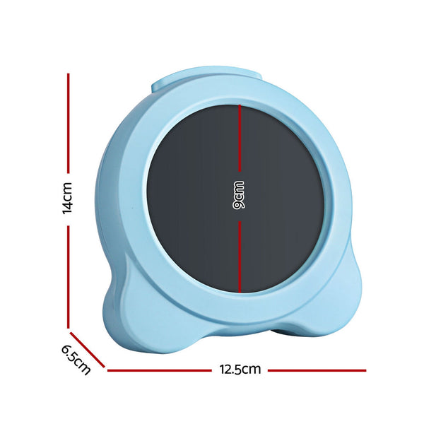 Artiss 3.8" Digital Day Clock Calendar Alarm Lcd Display Blue Desk Clocks