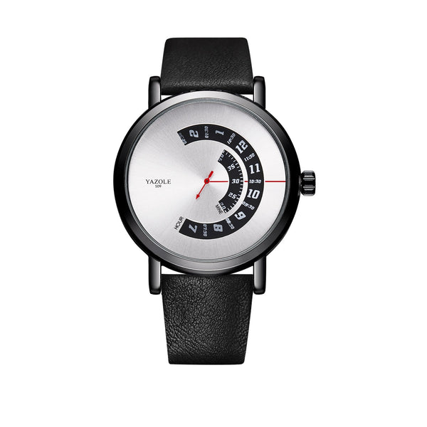 Fashion Rotary Non Mechanical Quartz Watch Men's Wristwatch Yazole Watches