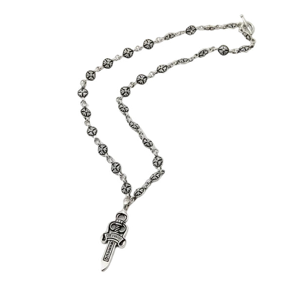 Electroplated Silver Grand Sword Pendant Cross Necklaces & Pendants