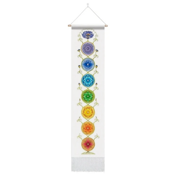 Seven Chakra Tapestry Hippie Mandala Chakras Wall Hanging Fabric Yoga Meditation For Spiritual Room Decor Tapestries