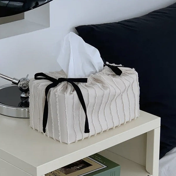 Korean Style Living Room Tissue Box Cover Cake Design Decorative Fabric Holde Cute Home Tissue Box Covers