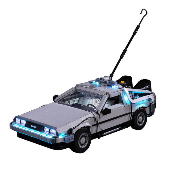 Compatible With Lego 10300 Back To The Future Time Machine Led Lighting Mechanical Assembly Toy Models Building Blocks
