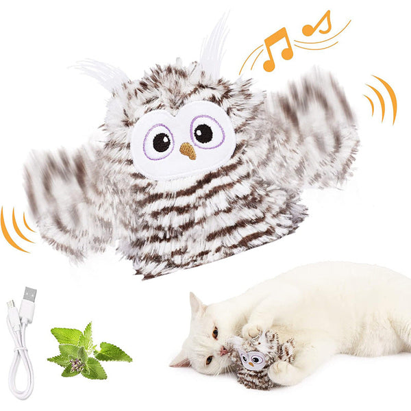 Rechargeable Flapping Bird Sparrow Touch Activated Kitten Interactive Exercise For All Breeds Kicker Cat Toys