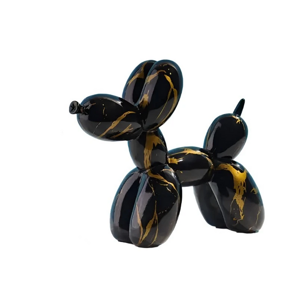 Resin Graffiti Balloon Dog Figurines For Interior Home Desktop Decoration Painting Colorful Art Animals Statue Crafts Item Sculptures & Figurines