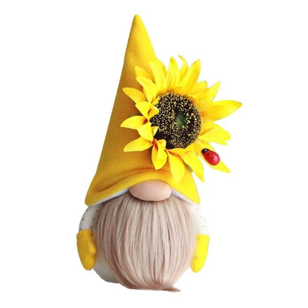 Bee Gnome Spring Sunflower Doll Decor Handmade Bumble Plush Faceless Ornaments Bedroom Desktop Gnomes Seasonal Decorations