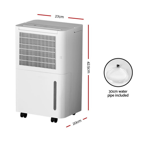 Devanti Dehumidifier 12L Air Purifier White Dehumidifiers