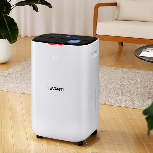 Devanti Dehumidifier 20L Air Purifier White Dehumidifiers