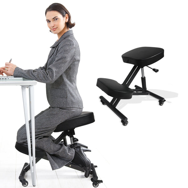 Levede Kneeling Chair Computer Ergonomic Black Office Chairs