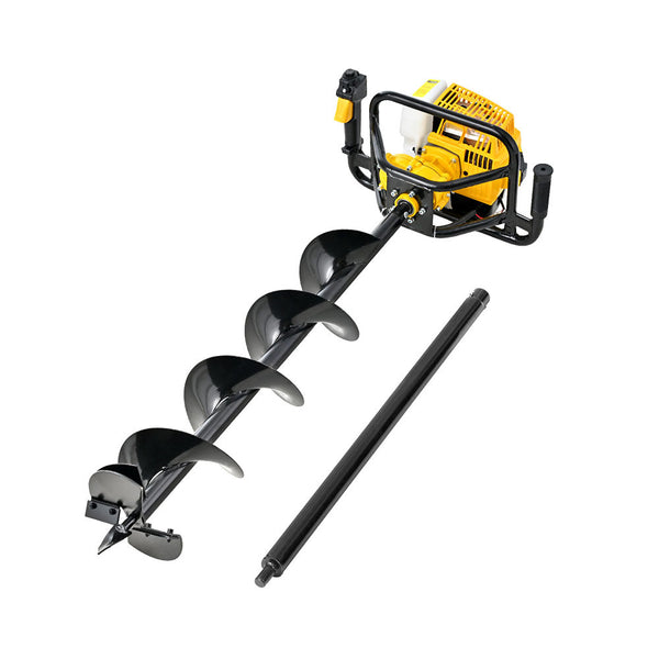 Giantz 82Cc Post Hole Digger 200Mm Petrol Drill Auger Extension Bits Post Hole Diggers & Augers