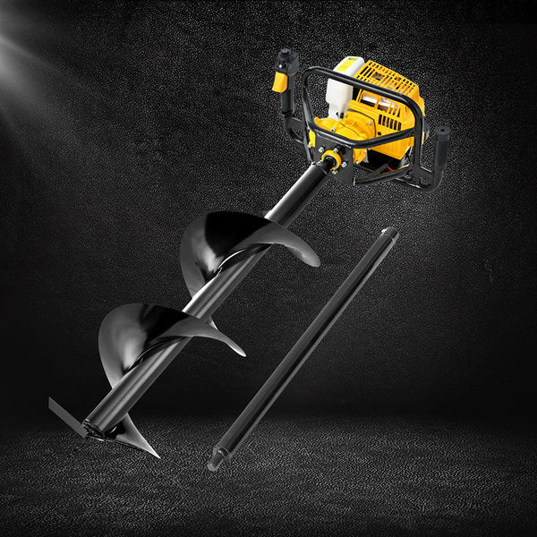 Giantz 82Cc Post Hole Digger 300Mm Petrol Drill Auger Extension Bits Post Hole Diggers & Augers