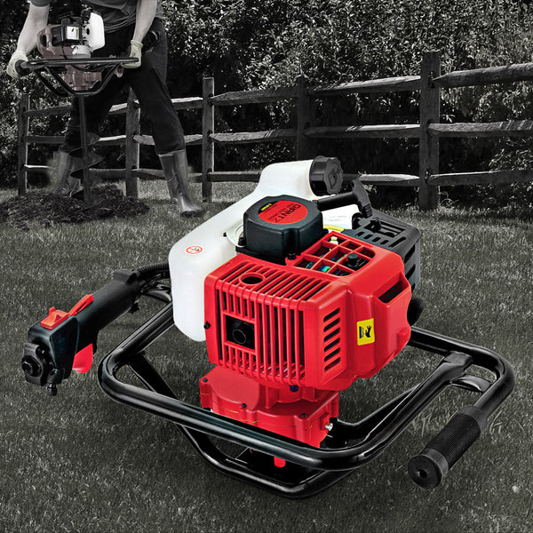Giantz 92Cc Post Hole Digger Motor Only Petrol Engine Red Post Hole Diggers & Augers