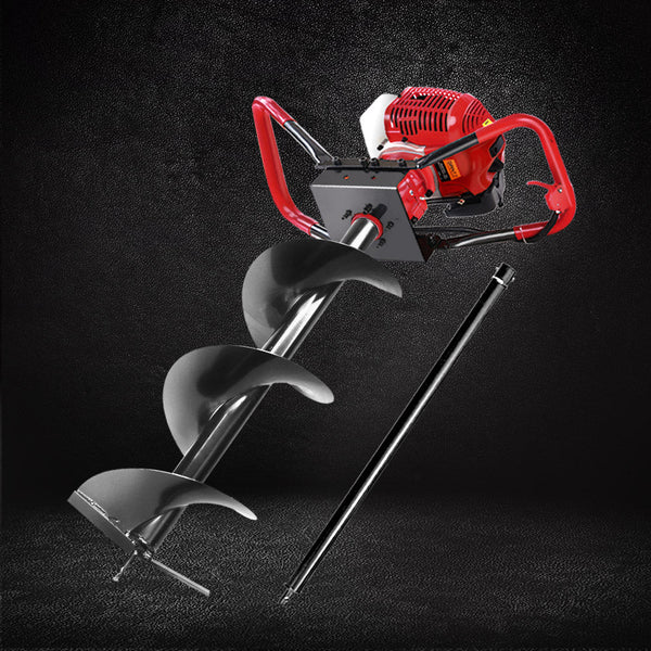 Giantz 80Cc Post Hole Digger 300Mm Petrol Drill Extension Bits Auger Post Hole Diggers & Augers