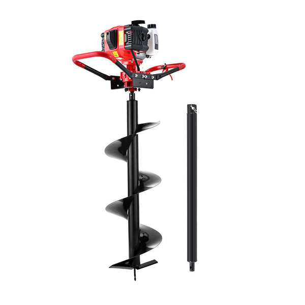 Giantz 65Cc Post Hole Digger 300Mm Petrol Drill Auger Extension Bits Post Hole Diggers & Augers