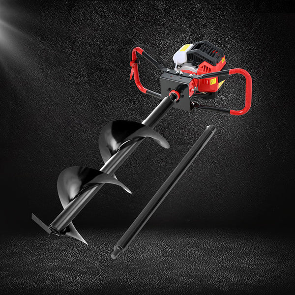 Giantz 65Cc Post Hole Digger 300Mm Petrol Drill Auger Extension Bits Post Hole Diggers & Augers