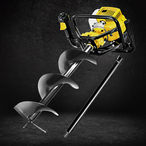 Giantz 92Cc Post Hole Digger 300Mm Petrol Drill Auger Extension Bits Post Hole Diggers & Augers