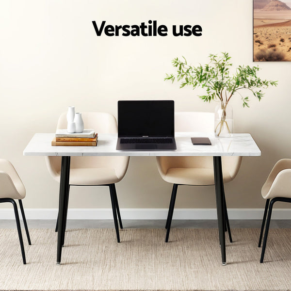 Artiss 1.5M Dining Table Marble Effect Dining Tables