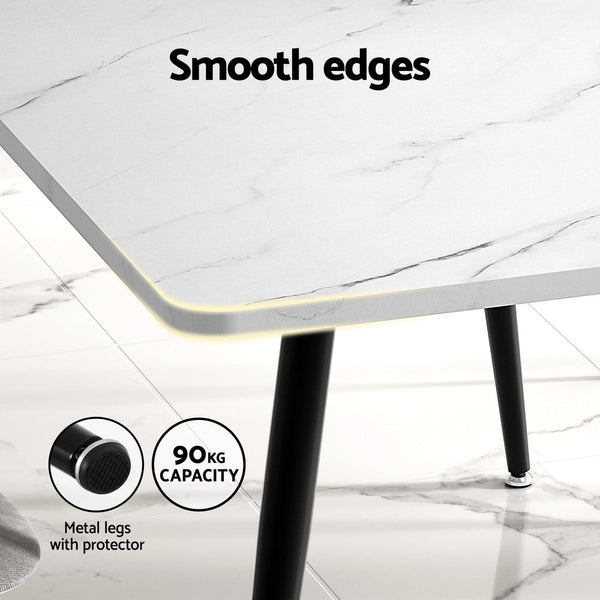 Artiss 1.5M Dining Table Marble Effect Dining Tables