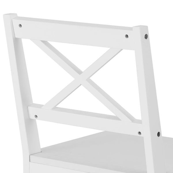 Dining Chairs Artiss And Table Set 4 Cafe Of 5 Seater White