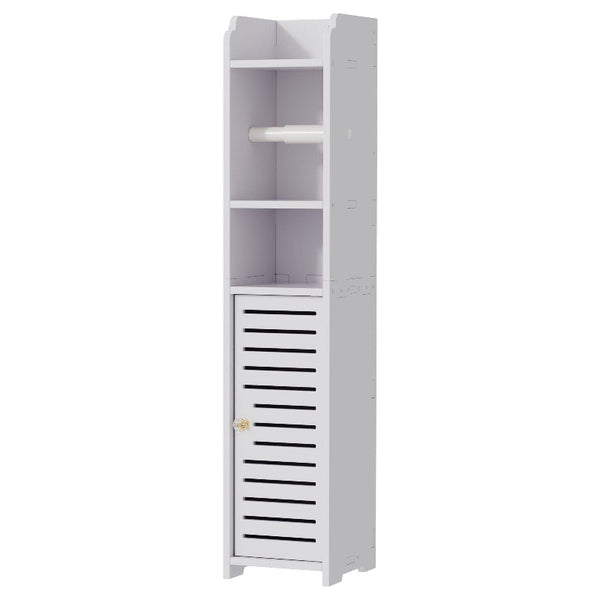 Artiss 2X Bathroom Storage Cabinet Toilet Roll Holder 76Cm White Bathroom Cabinets