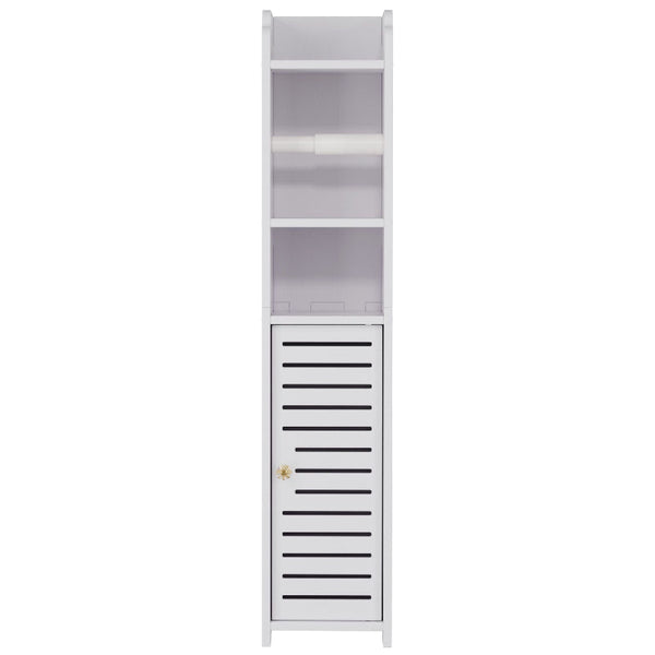 Artiss 2X Bathroom Storage Cabinet Toilet Roll Holder 76Cm White Bathroom Cabinets