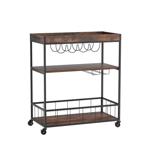 Artiss Kitchen Island Rolling Serving Cart Kitchen Carts