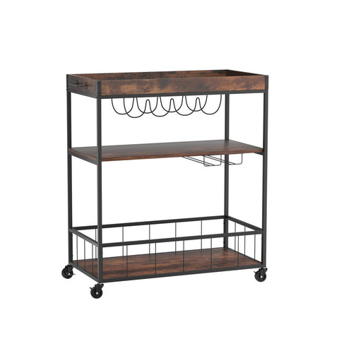Artiss Kitchen Island Rolling Serving Cart Kitchen Carts
