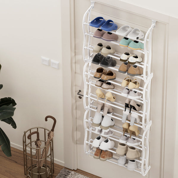 Artiss 12 Tier Shoe Rack Hanging Over Door Organiser 24 Pairs Eric Shoe Racks