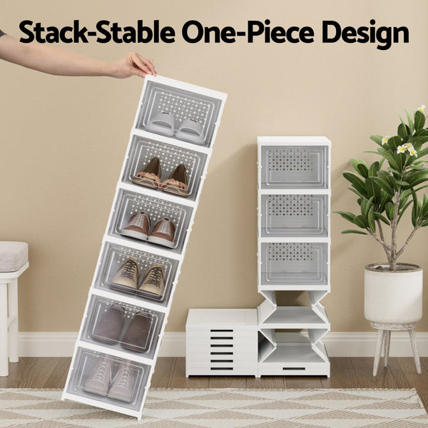 Artiss Foldable Shoe Rack Organizer 6 Tier Storage Shelf Hallway Shoe Racks
