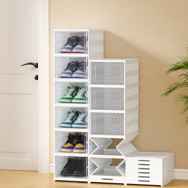 Artiss Foldable Shoe Rack Organizer 6 Tier Storage Shelf Hallway Shoe Racks