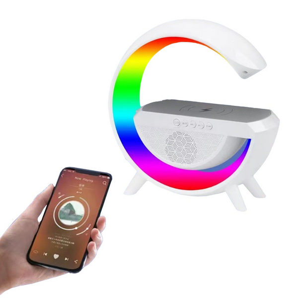 Smart Multifunctional Bedside Lamp: Wireless Charging Ambient Light Bluetooth Speaker Chargers & Cradles