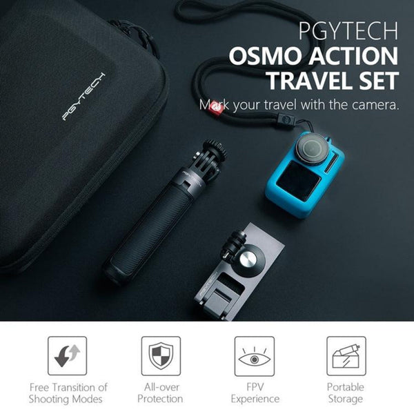 Travel Kit For Dji Action Camera Tripod Backpack Clip And Storage Solution Tripod Mount Accessories