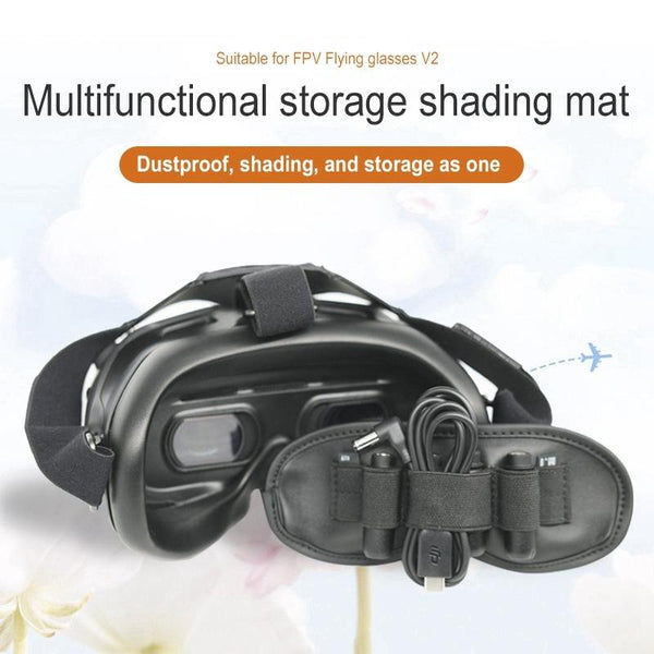 Protective Dust Cover For Dji Fpv Glasses V2 With Integrated Antenna Storage Camera Drone Accessories