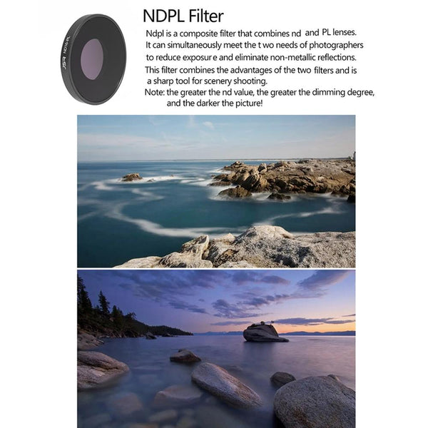 4In1 Lens Filter For Action Camera With Nd8pl Nd16pl Nd32pl Nd64pl Filters Other Lenses & Filters