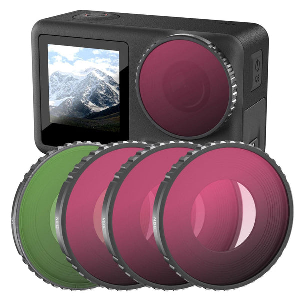 4 In Lens Filter For Dji Action With Nd8 Nd16 Nd32 And Cpl Filters