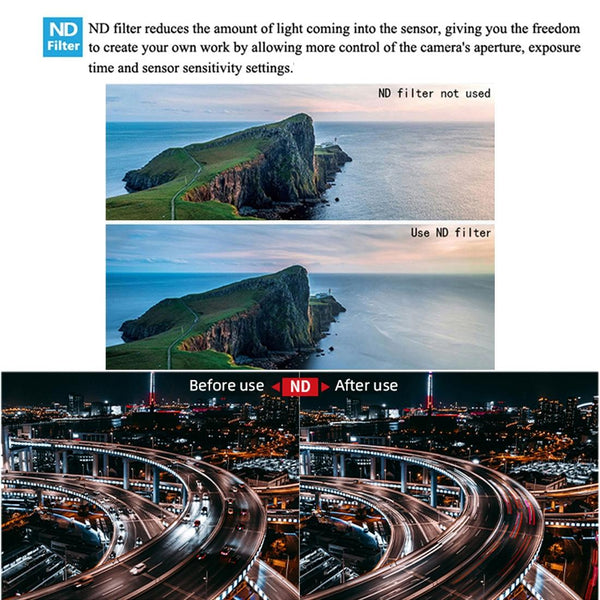 Nd1000 Lens Filter For Dji Mavic Air 2 Drone High Transmittance And Durable Other Lenses & Filters
