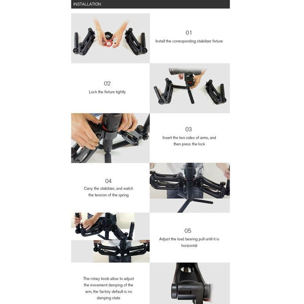 Five Axis Stabiliser For Dji Ronin Sc With Enhanced Grip And Stability Stabilizers