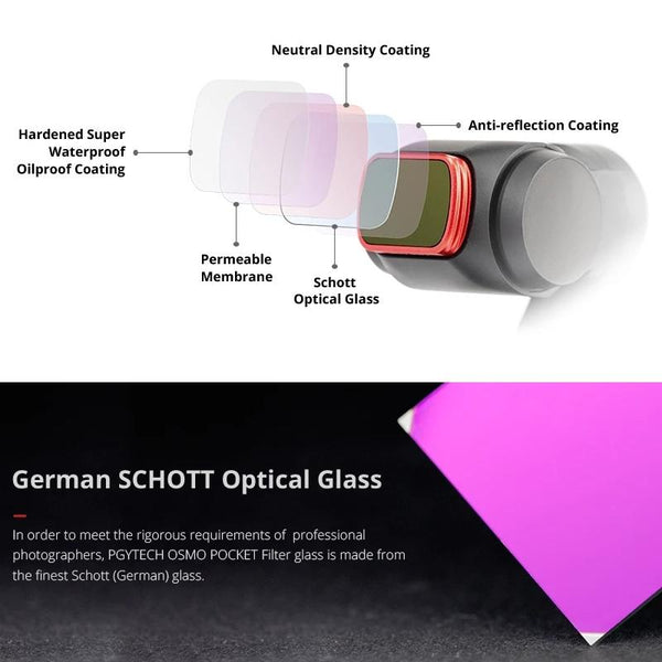 Professional Diving Lens Filter For Dji Pocket Snorkeling Filters