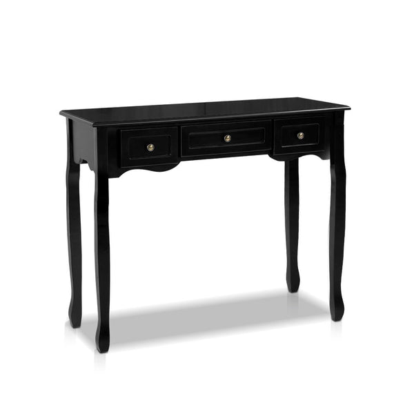 Mdf And Paulownia Wood Console Table With Drawers For Home Furniture Tables