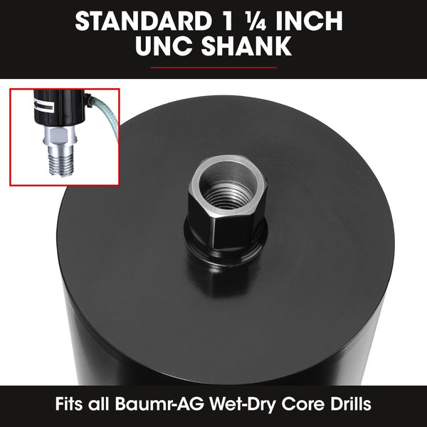 Baumr Ag Baumr Ag 202 X 400Mm Diamond Core Drill Bit Dbx Series 1.1/4 Unc Drill Bits