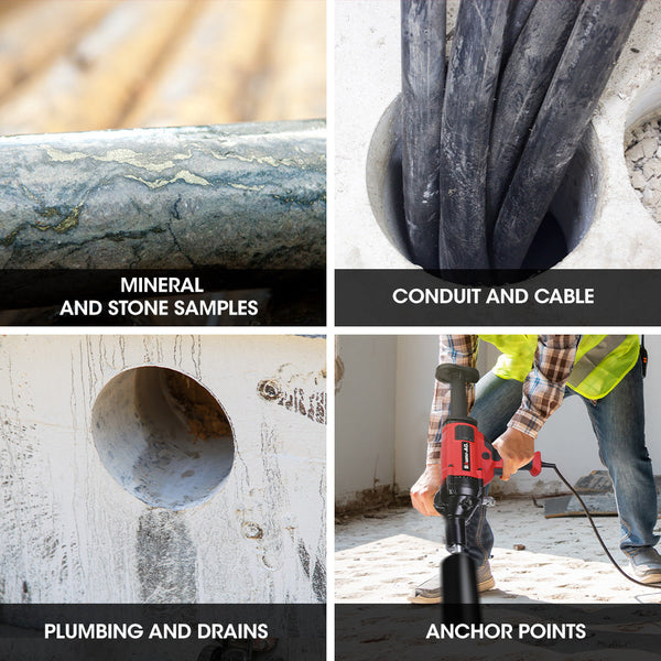 Baumr Ag Baumr Ag 2000W 160Mm Handheld Concrete Core Drill With Rig Stand Drills