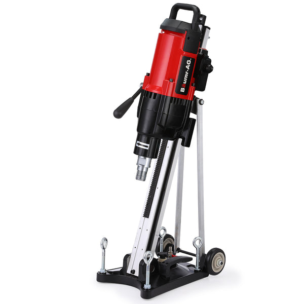 Baumr Ag 3200W 300Mm Wet/Dry Core Drill W/ Wheeled Rig Stand Combo For Concrete Coring Hole Drilling Corded Drills