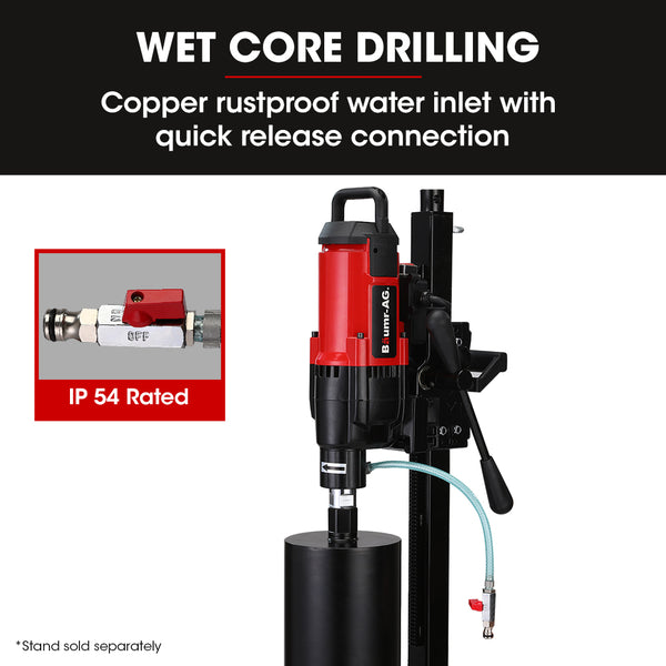 Baumr Ag 3200W 300Mm Wet/Dry Core Drill For Concrete Hole Drilling Corded Drills