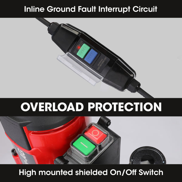 Baumr Ag Baumr Ag 3200W 280Mm Concrete Core Drill With Wheeled Stand Rig Corded Drills