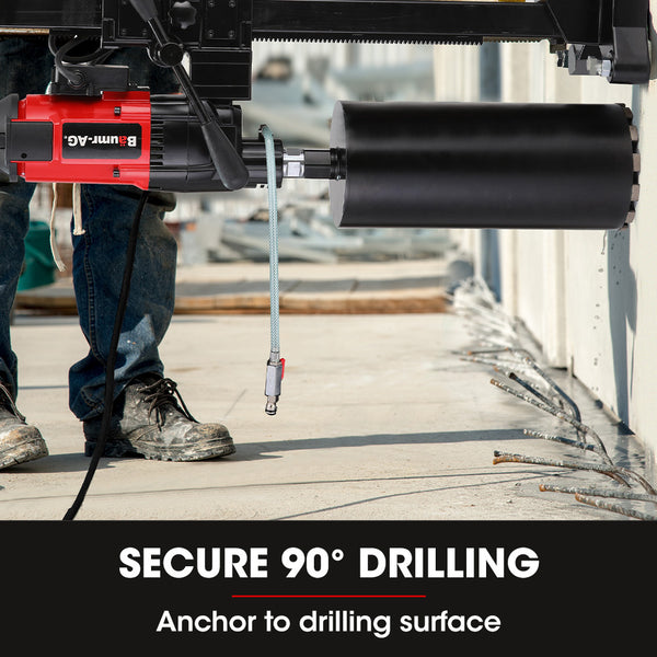 Baumr Ag 3200W 280Mm Concrete Core Drill With Wheeled Stand Rig Corded Drills
