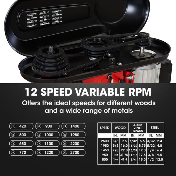 Baumr Ag Baumr Ag 600W 12' Pedestal Floor Drill Press 16 Speeds 16Mm Chuck (Dp19) Drill Presses