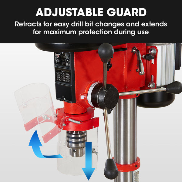 Baumr Ag 600W 12' Pedestal Floor Drill Press 16 Speeds 16Mm Chuck (Dp19) Drill Presses